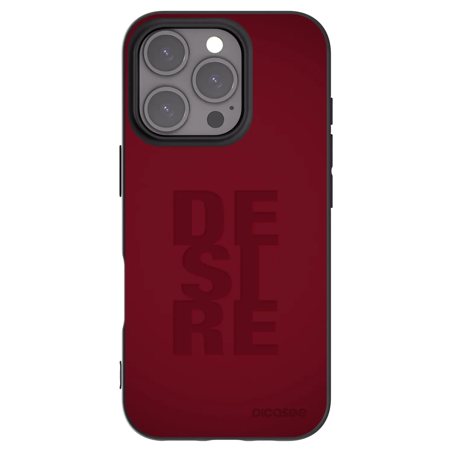 Picasee Μαύρη θήκη σιλικόνης για Apple iPhone 16 Pro - Desire