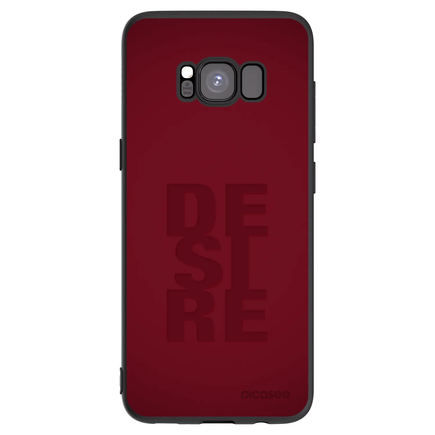 Picasee Μαύρη θήκη σιλικόνης για Samsung Galaxy S8 G950F - Desire