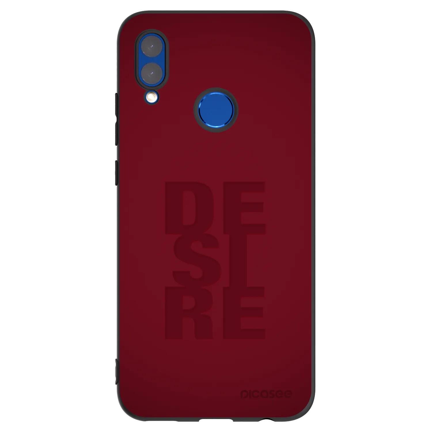 Picasee Μαύρη θήκη σιλικόνης για Honor 10 Lite - Desire