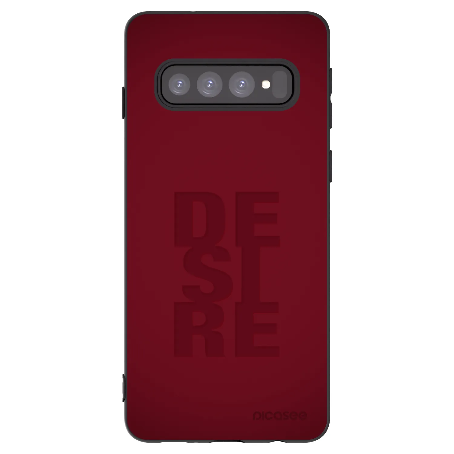 Picasee Μαύρη θήκη σιλικόνης για Samsung Galaxy S10 G973 - Desire