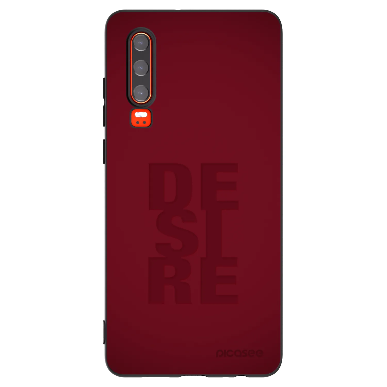 Picasee Μαύρη θήκη σιλικόνης για Huawei P30 - Desire