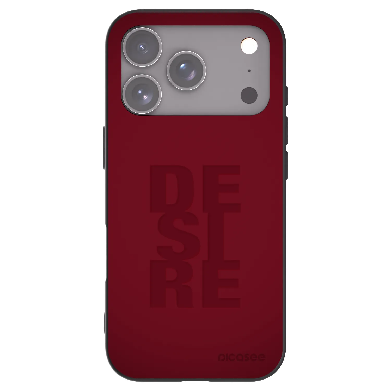 Picasee Μαύρη θήκη σιλικόνης για Apple iPhone 17 Pro - Desire