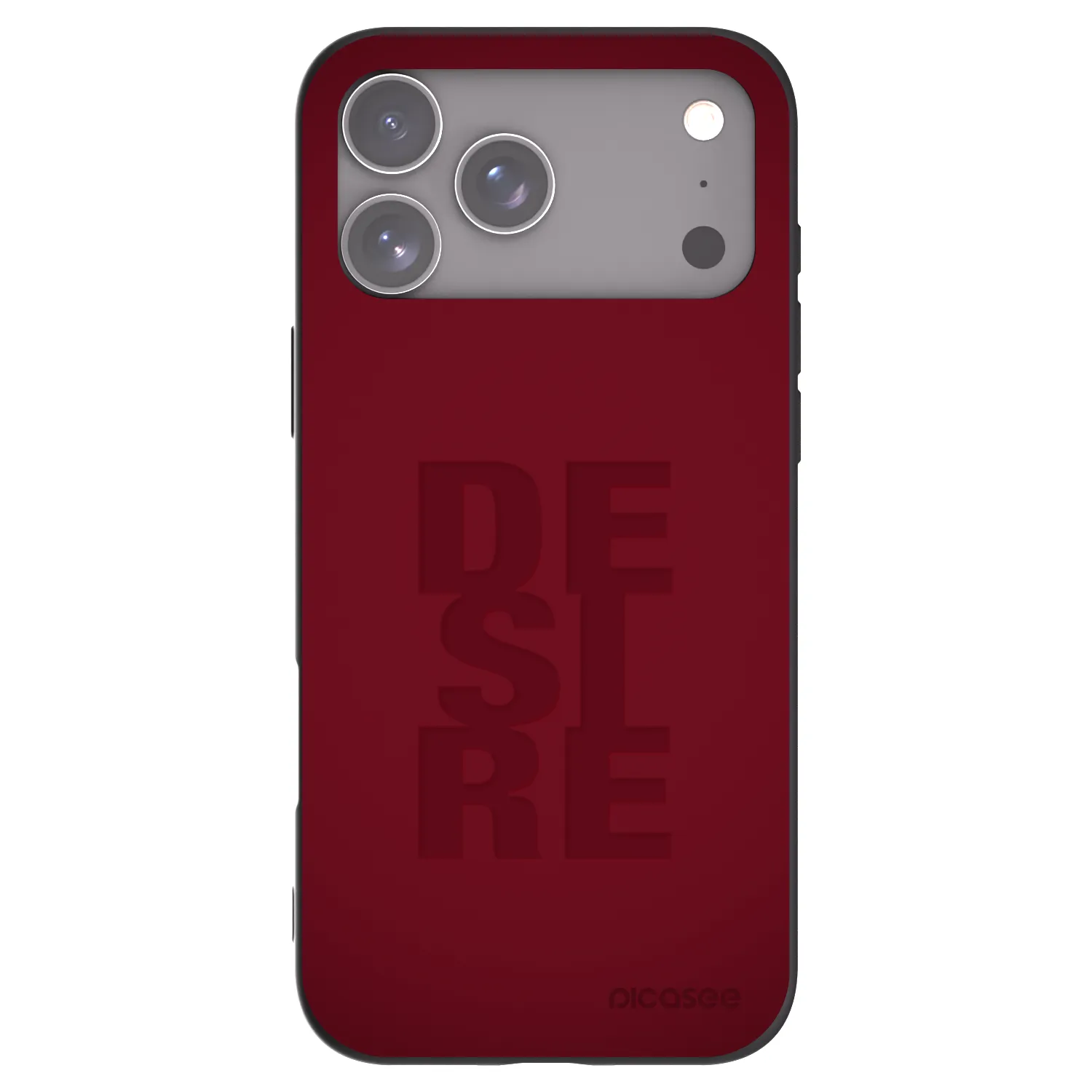 Picasee Μαύρη θήκη σιλικόνης για Apple iPhone 17 Pro Max - Desire