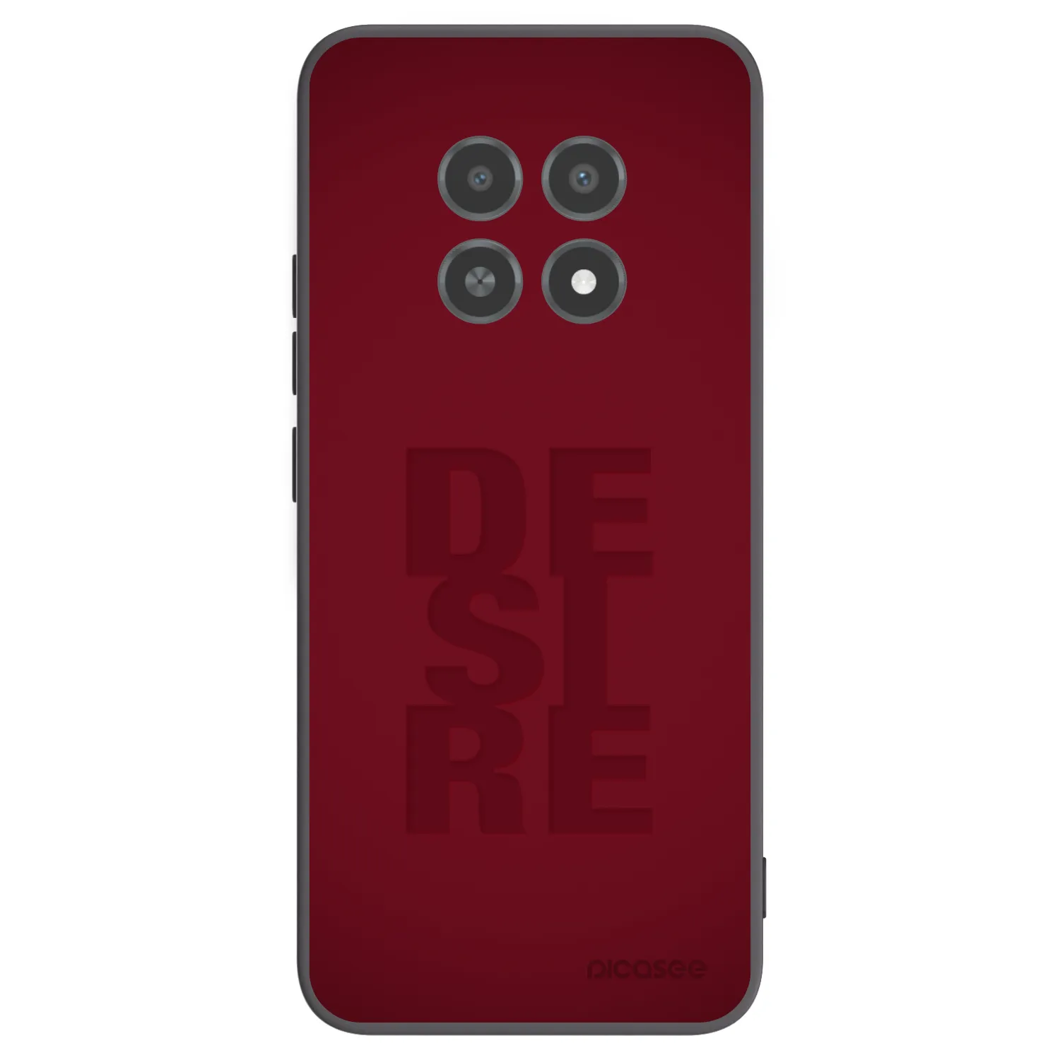Picasee Μαύρη θήκη σιλικόνης για Realme 12X - Desire