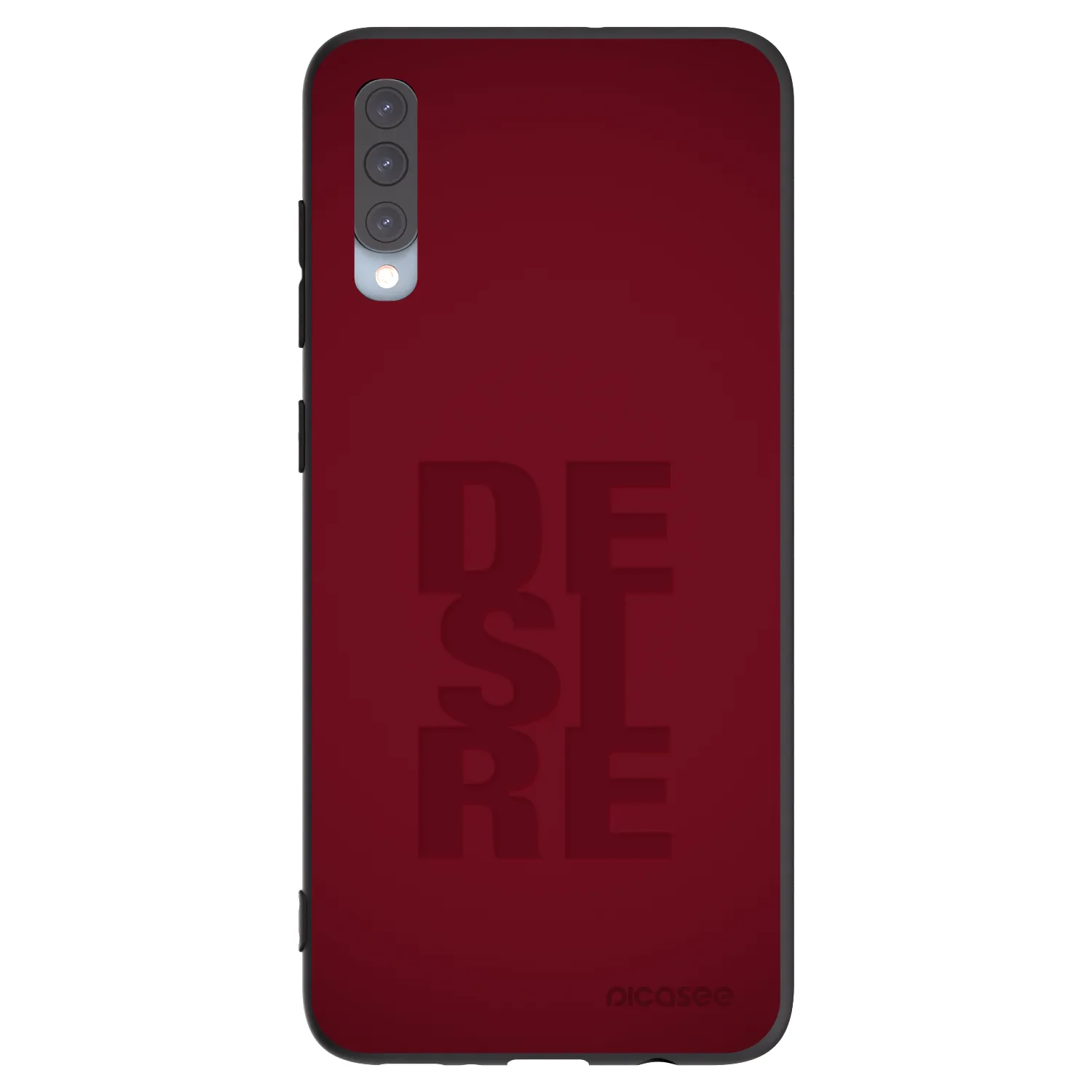 Picasee Μαύρη θήκη σιλικόνης για Samsung Galaxy A70 A705F - Desire