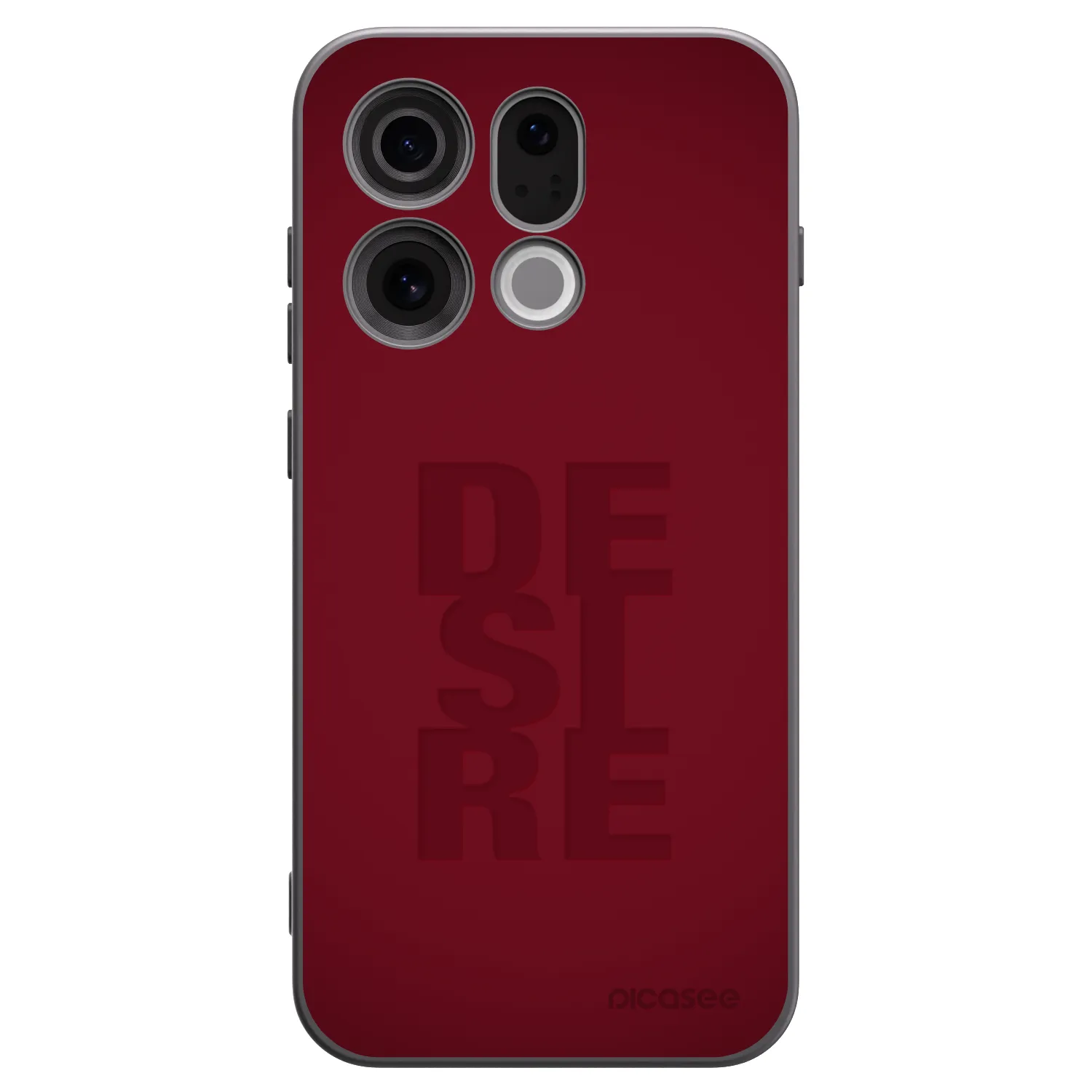 Picasee Μαύρη θήκη σιλικόνης για OPPO Find X9 - Desire