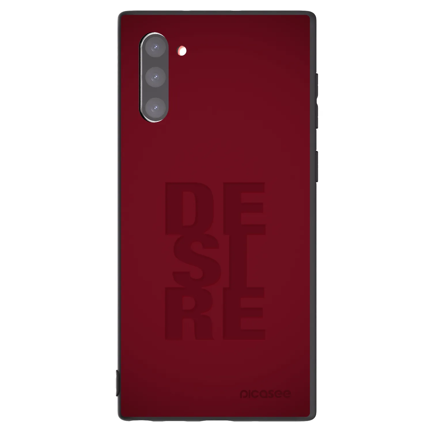 Picasee Μαύρη θήκη σιλικόνης για Samsung Galaxy Note 10 N970F - Desire