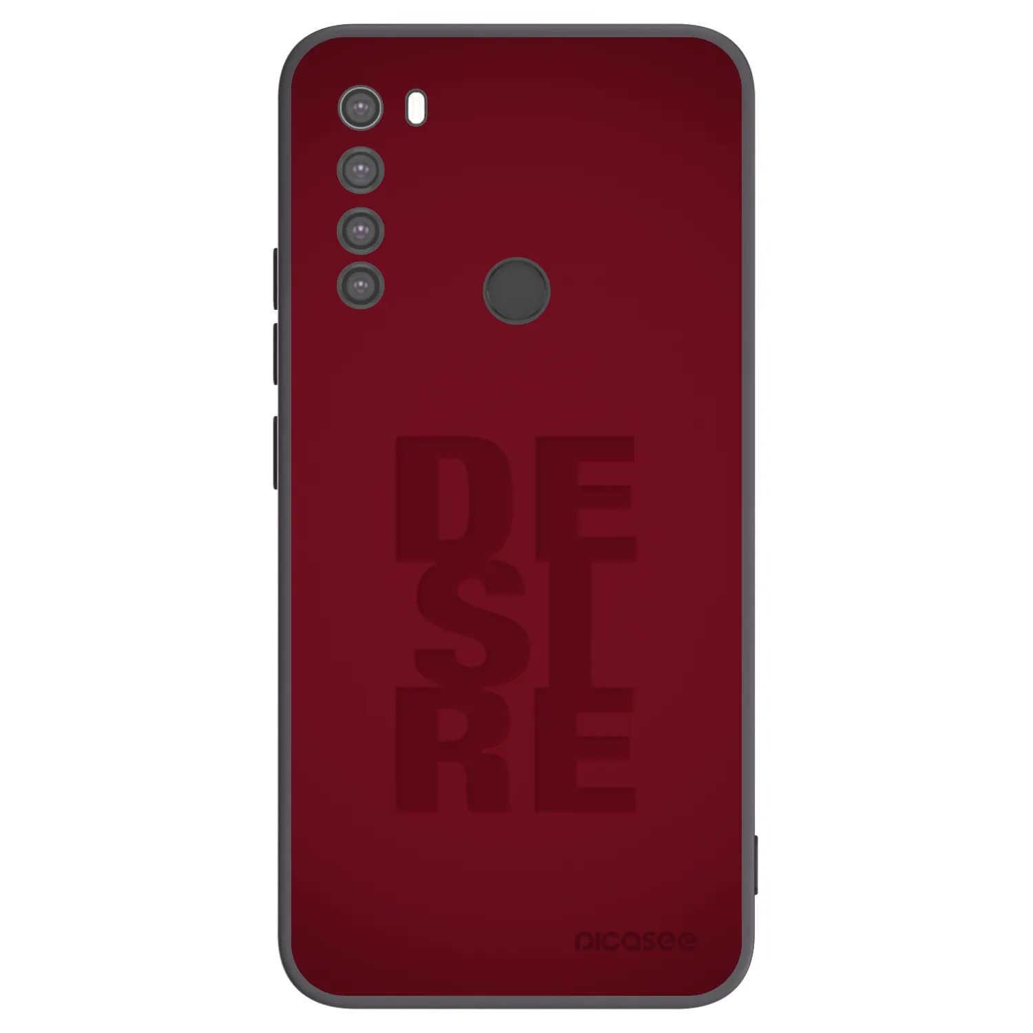 Picasee Μαύρη θήκη σιλικόνης για Xiaomi Redmi Note 8 - Desire