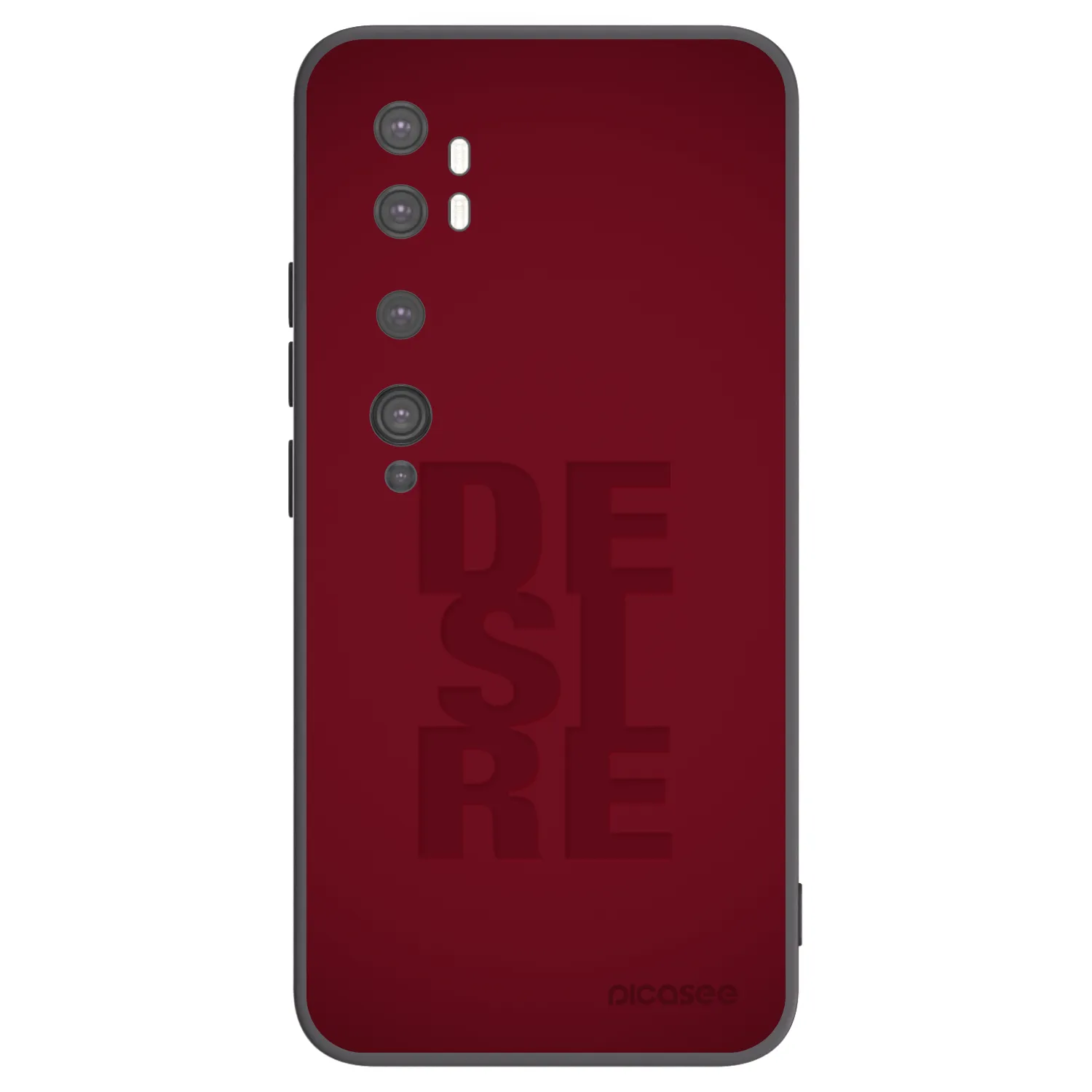 Picasee Μαύρη θήκη σιλικόνης για Xiaomi Mi Note 10 (Pro) - Desire