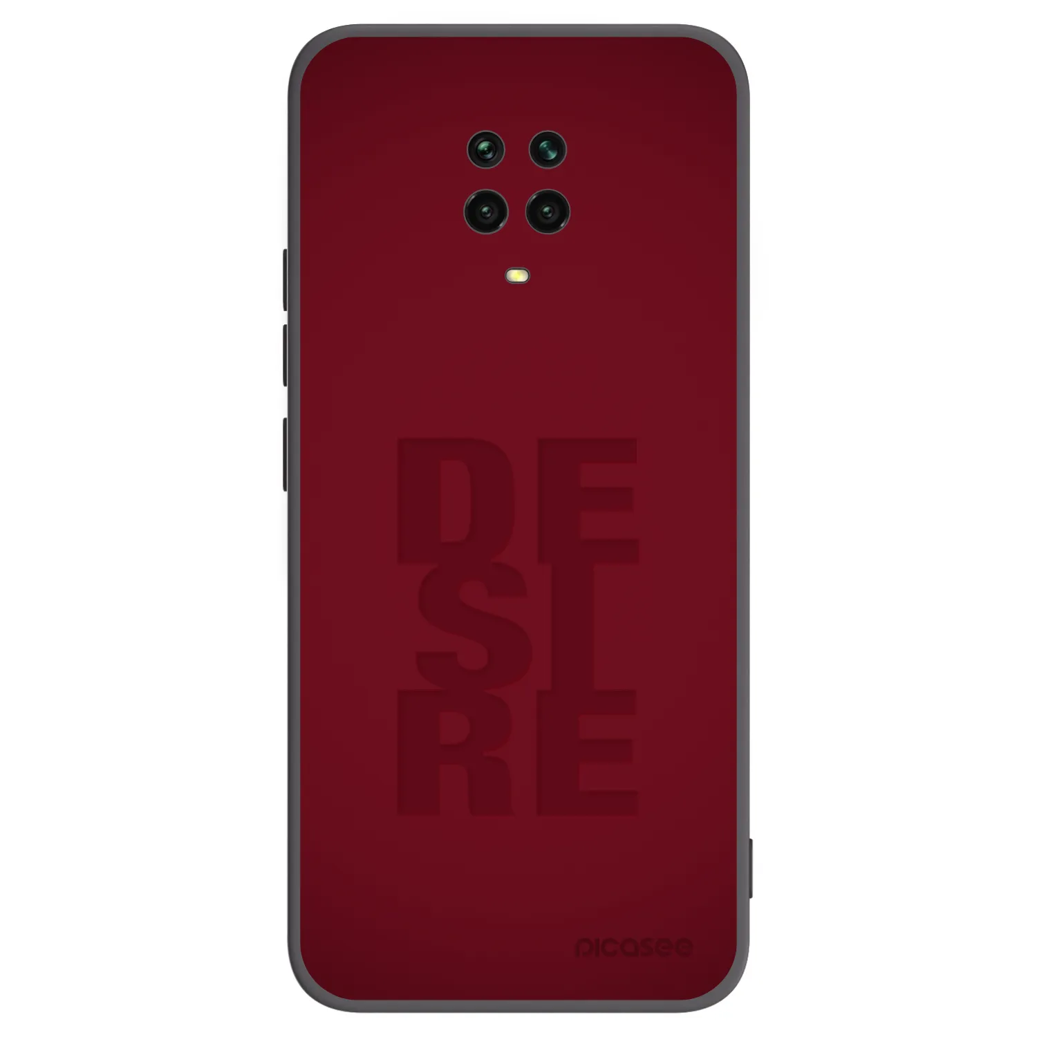 Picasee Μαύρη θήκη σιλικόνης για Xiaomi Redmi Note 9 Pro - Desire