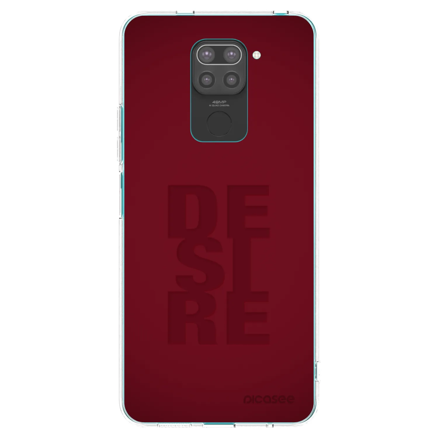 Picasee Μαύρη θήκη σιλικόνης για Xiaomi Redmi Note 9 - Desire