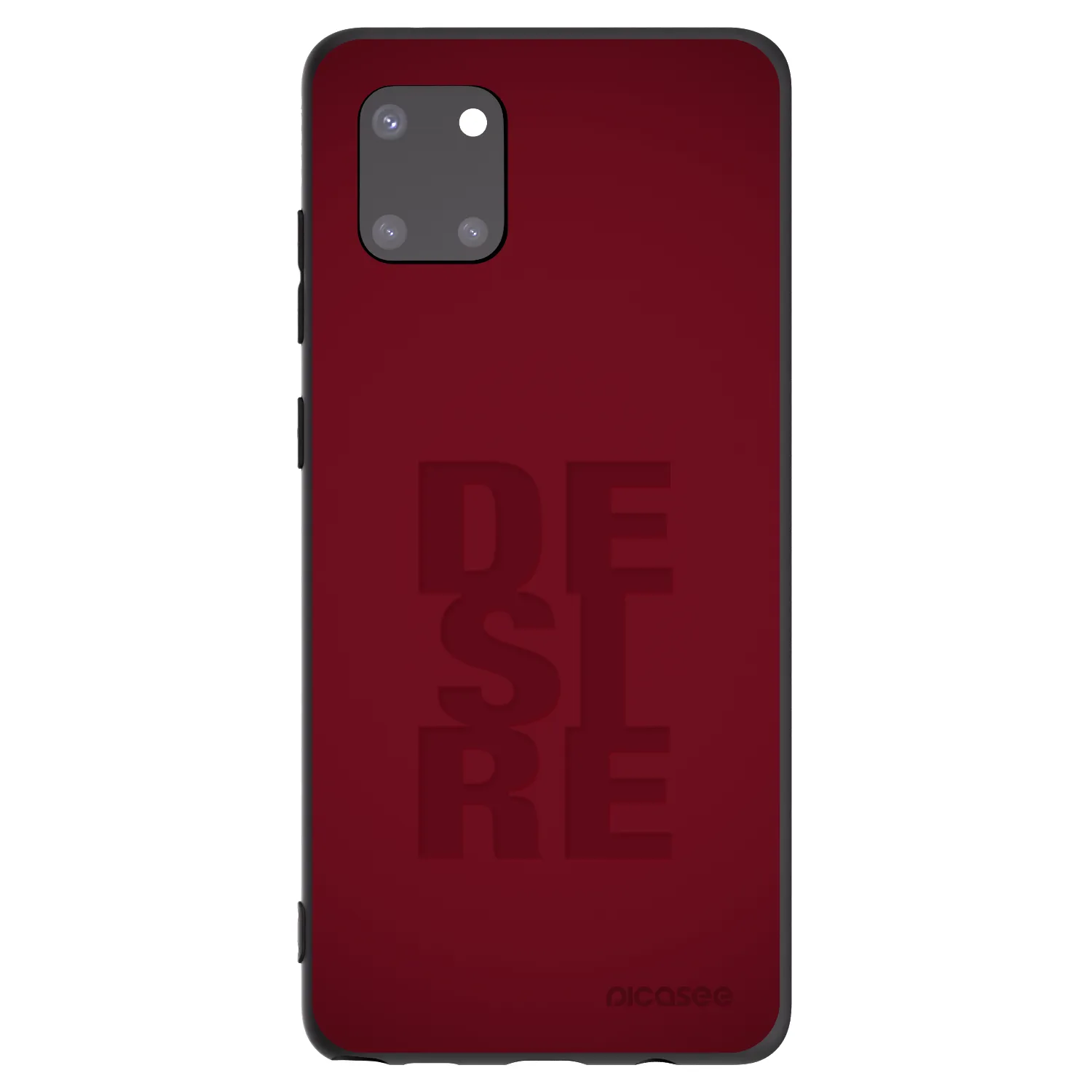 Picasee Μαύρη θήκη σιλικόνης για Samsung Galaxy Note 10 Lite N770F - Desire