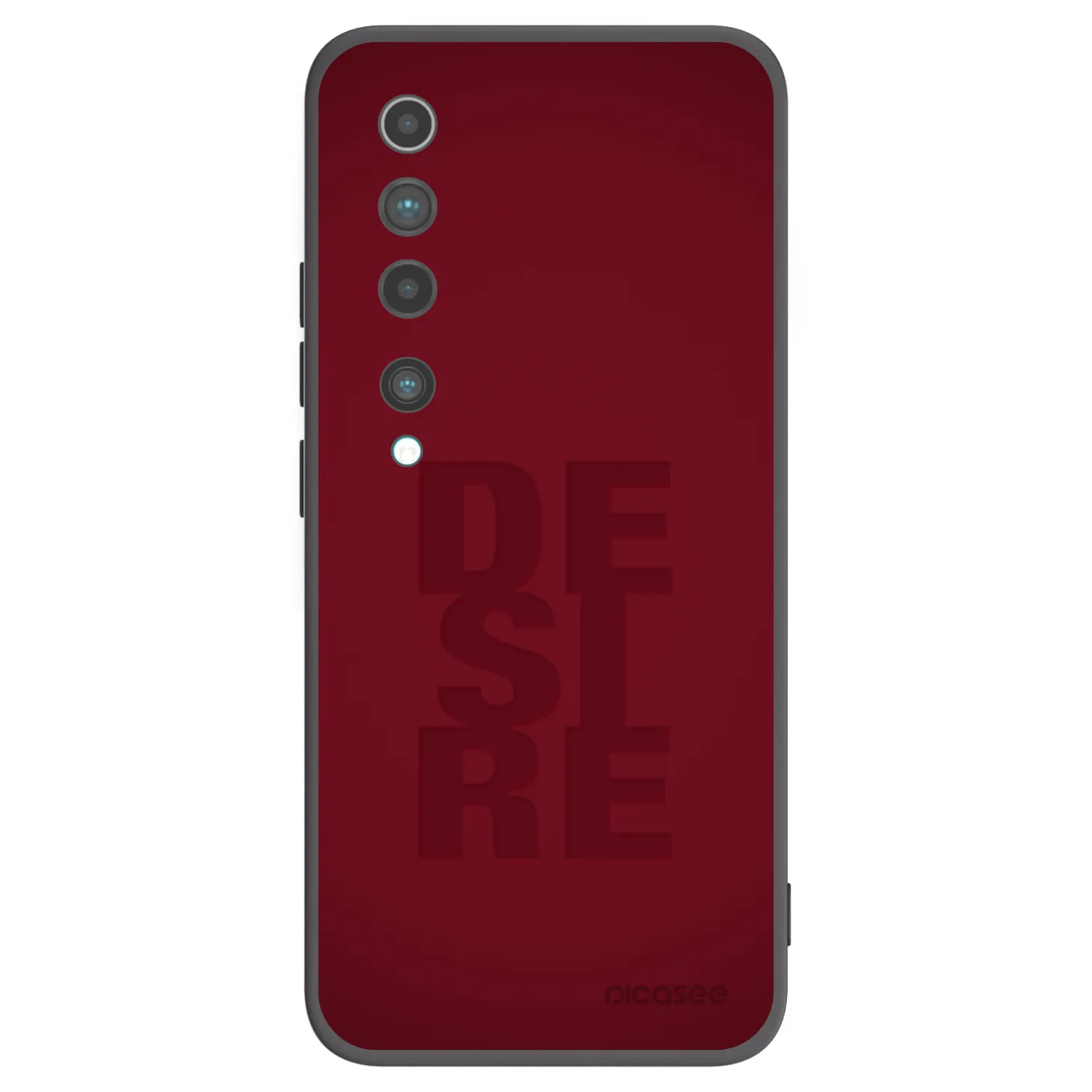 Picasee Μαύρη θήκη σιλικόνης για Xiaomi Mi 10 - Desire