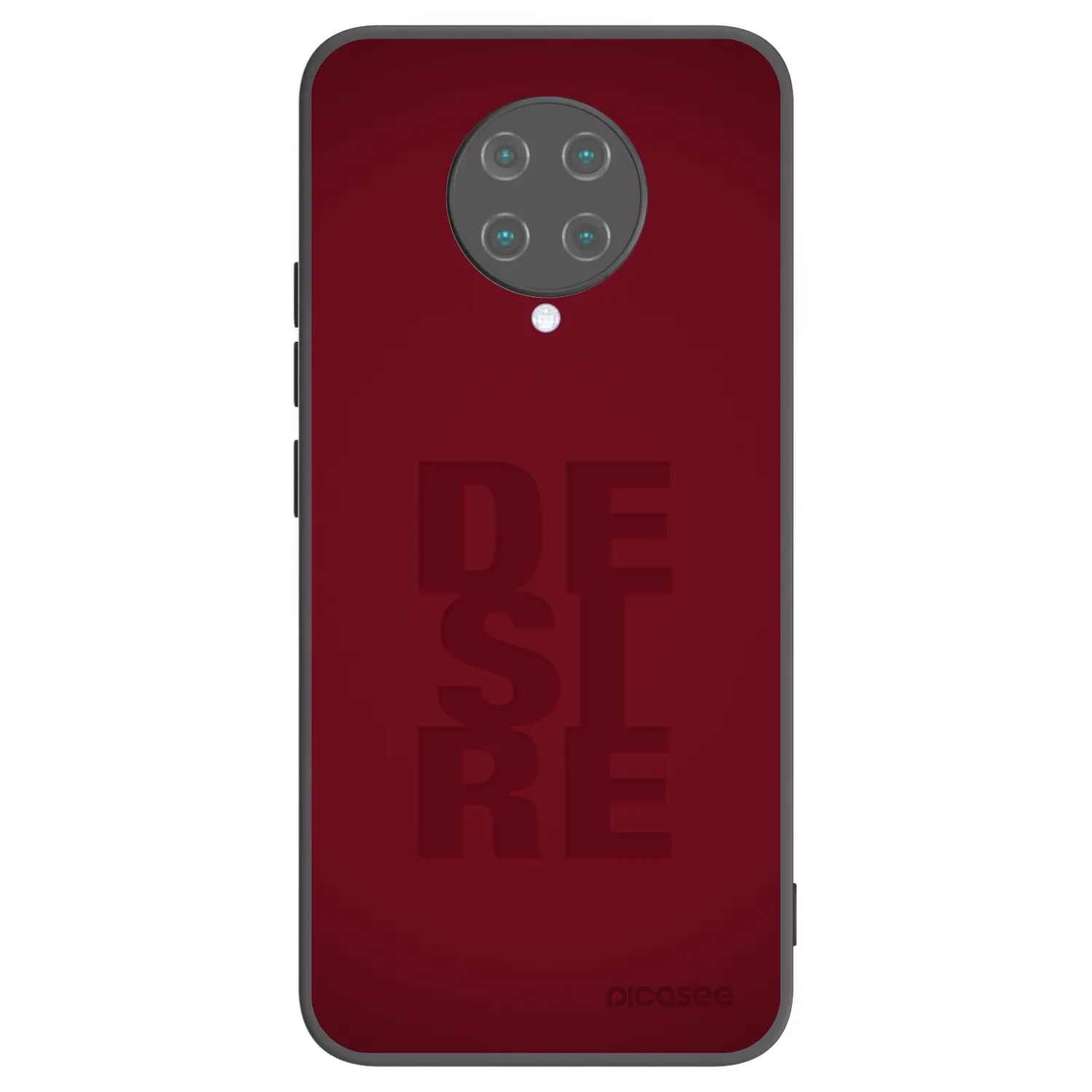 Picasee Μαύρη θήκη σιλικόνης για Xiaomi Poco F2 Pro - Desire