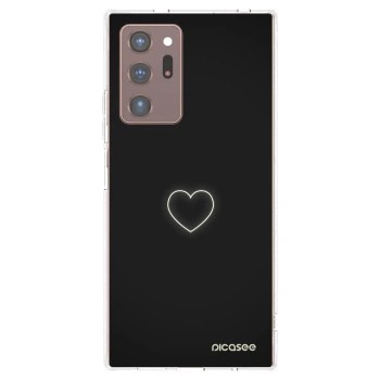 Picasee διαφανής θήκη σιλικόνης Samsung Galaxy Note 20 Ultra - Heart