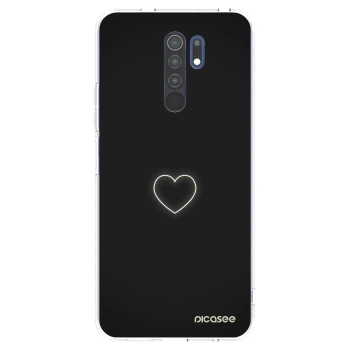 Picasee διαφανής θήκη σιλικόνης Xiaomi Redmi 9 - Heart