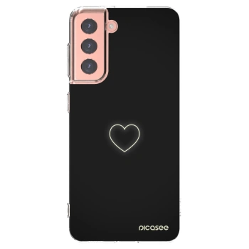 Picasee διαφανής θήκη σιλικόνης Samsung Galaxy S21 5G G991B - Heart