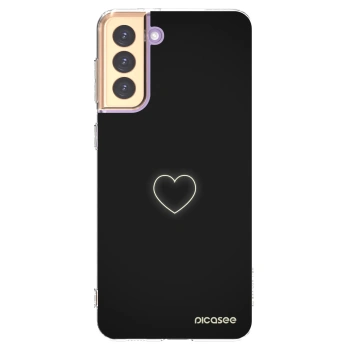 Picasee διαφανής θήκη σιλικόνης Samsung Galaxy S21+ 5G G996F - Heart
