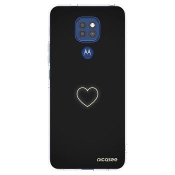 Picasee διαφανής θήκη σιλικόνης Motorola Moto G9 Play - Heart