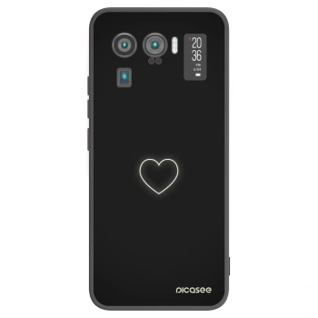 Picasee Μαύρη θήκη σιλικόνης για Xiaomi Mi 11 Ultra - Heart