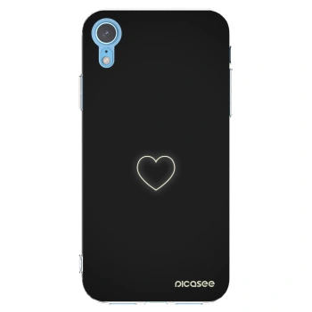Picasee διαφανής θήκη σιλικόνης Apple iPhone XR - Heart