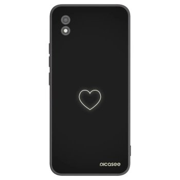 Picasee Μαύρη θήκη σιλικόνης για Realme C11 (2021) - Heart