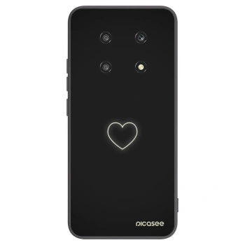 Picasee Μαύρη θήκη σιλικόνης για Honor Magic4 Lite 5G - Heart