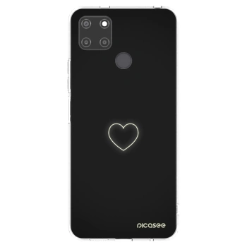 Picasee διαφανής θήκη σιλικόνης Realme C21Y - Heart