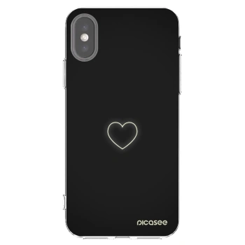 Picasee διαφανής θήκη σιλικόνης Apple iPhone X/XS - Heart