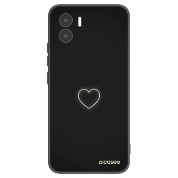 Picasee Μαύρη θήκη σιλικόνης για Xiaomi Redmi A1 - Heart