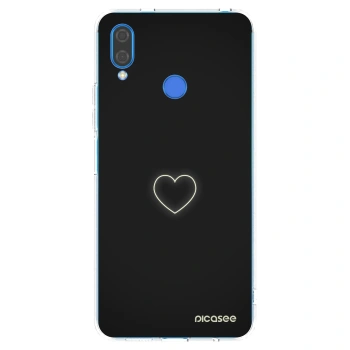 Picasee διαφανής θήκη σιλικόνης Huawei Nova 3 - Heart