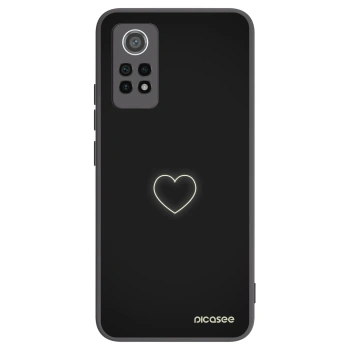 Picasee Μαύρη θήκη σιλικόνης για Xiaomi Redmi Note 12 Pro 4G - Heart