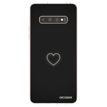 Picasee διαφανής θήκη σιλικόνης Samsung Galaxy S10 Plus G975 - Heart