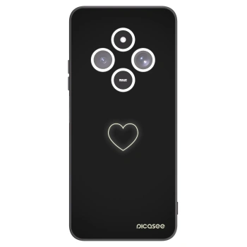 Picasee Μαύρη θήκη σιλικόνης για Xiaomi Redmi 14C - Heart