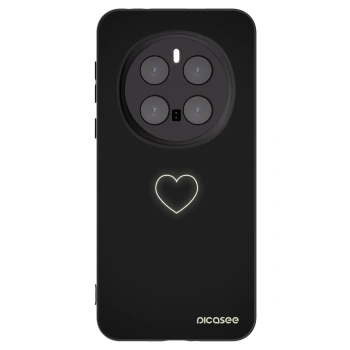 Picasee Μαύρη θήκη σιλικόνης για Honor Magic7 Pro 5G - Heart