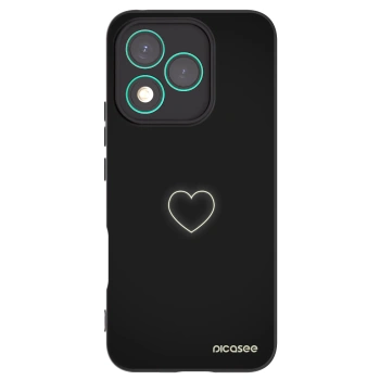 Picasee Μαύρη θήκη σιλικόνης για Honor 400 Lite 5G - Heart