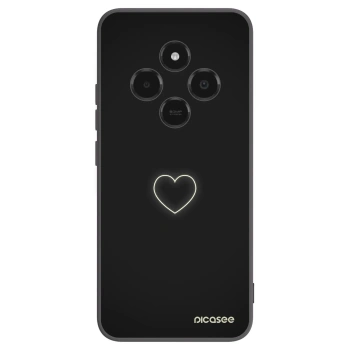 Picasee Μαύρη θήκη σιλικόνης για Xiaomi Poco C75 - Heart