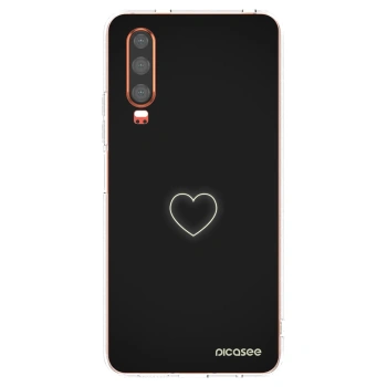 Picasee διαφανής θήκη σιλικόνης Huawei P30 - Heart
