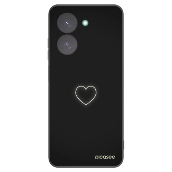 Picasee Μαύρη θήκη σιλικόνης για Xiaomi Redmi A5 - Heart
