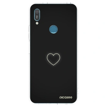 Picasee διαφανής θήκη σιλικόνης Huawei Y6 2019 - Heart
