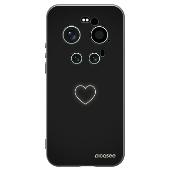 Picasee Μαύρη θήκη σιλικόνης για Xiaomi 17 Ultra - Heart