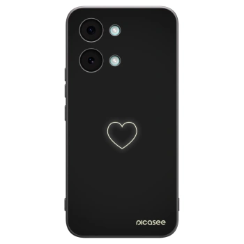 Picasee Μαύρη θήκη σιλικόνης για Xiaomi Poco X8 Pro Max - Heart