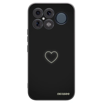 Picasee Μαύρη θήκη σιλικόνης για Xiaomi Poco F8 Ultra - Heart