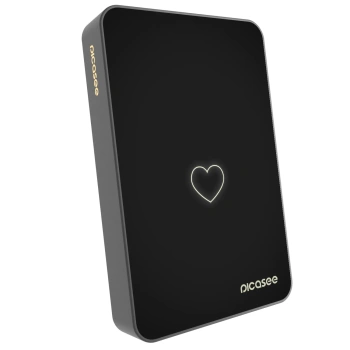 Picasee Powerbank με MagSafe 10 000 mAh Γκρί - Heart