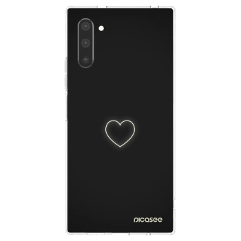 Picasee διαφανής θήκη σιλικόνης Samsung Galaxy Note 10 N970F - Heart
