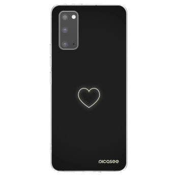 Picasee διαφανής θήκη σιλικόνης Samsung Galaxy S20 G980F - Heart