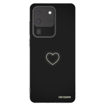 Picasee διαφανής θήκη σιλικόνης Samsung Galaxy S20 Ultra 5G G988F - Heart