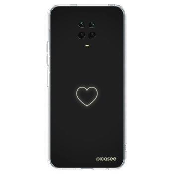 Picasee διαφανής θήκη σιλικόνης Xiaomi Redmi Note 9 Pro - Heart