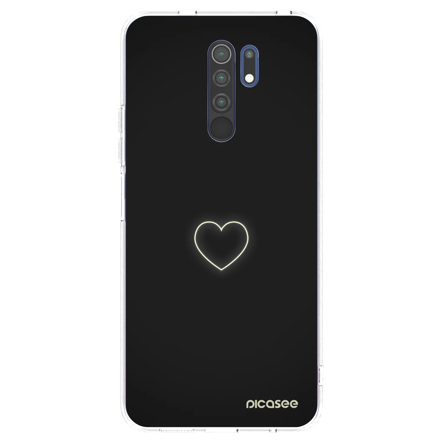 Picasee διαφανής θήκη σιλικόνης Xiaomi Redmi 9 - Heart