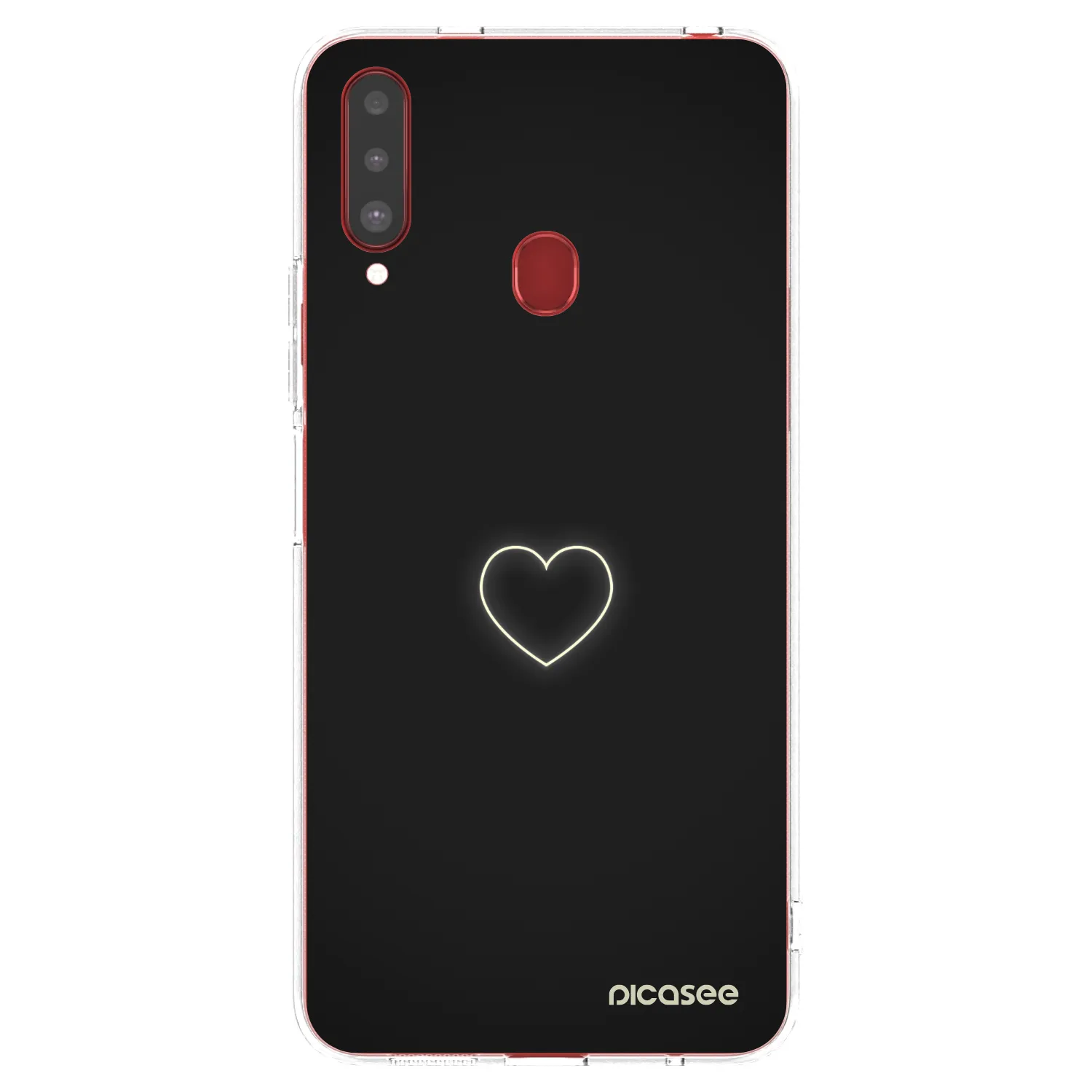 Picasee διαφανής θήκη σιλικόνης Samsung Galaxy A20s - Heart